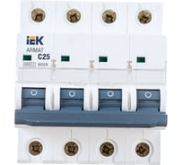 Автоматический выключатель IEK ARMAT M06N 4P C 25А AR-M06N-4-C025