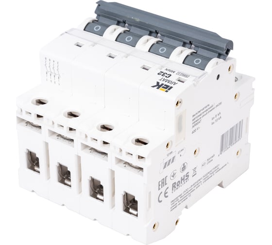 Автоматический выключатель IEK ARMAT M06N 4P C 32А AR-M06N-4-C032