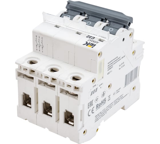 Автоматический выключатель IEK ARMAT M06N 3P C 32А AR-M06N-3-C032