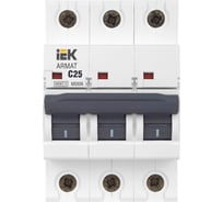 Автоматический выключатель IEK ARMAT M06N 3P C 25А AR-M06N-3-C025