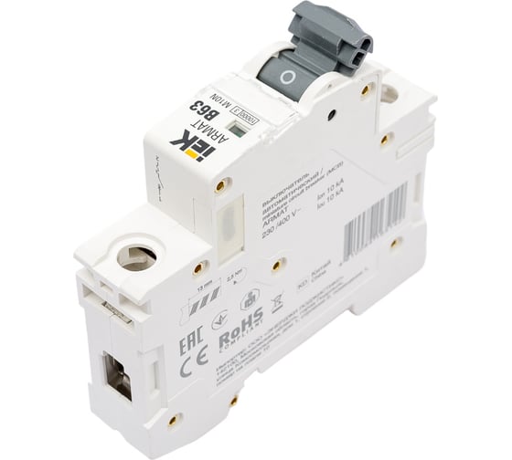 Автоматический выключатель IEK ARMAT M10N 1P B 63А AR-M10N-1-B063