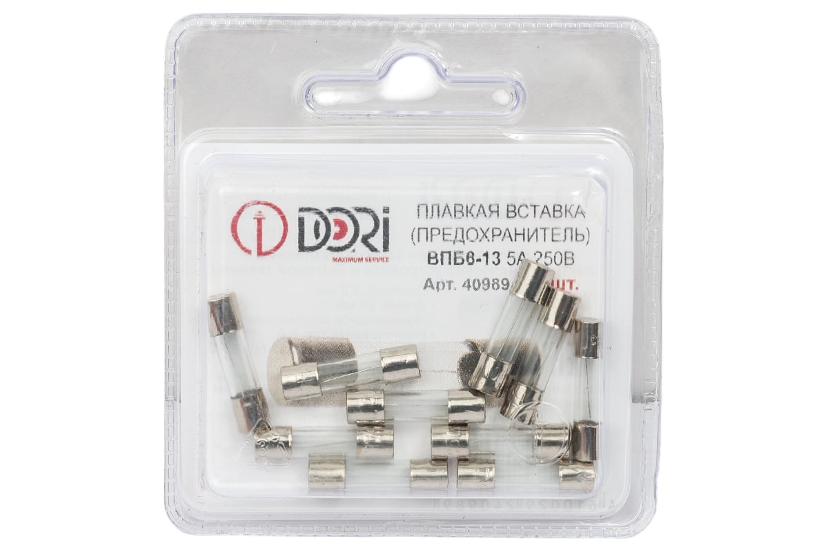 Плавкая вставка DORI ВПБ6-13 5А 250В 10 шт 40989 - выгодная цена ...