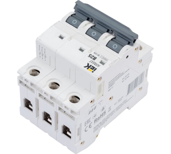 Автоматический выключатель IEK ARMAT M10N 3P B 25А AR-M10N-3-B025