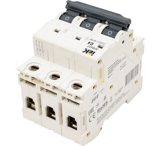 Автоматический выключатель IEK ARMAT M10N 3P C 4А AR-M10N-3-C004