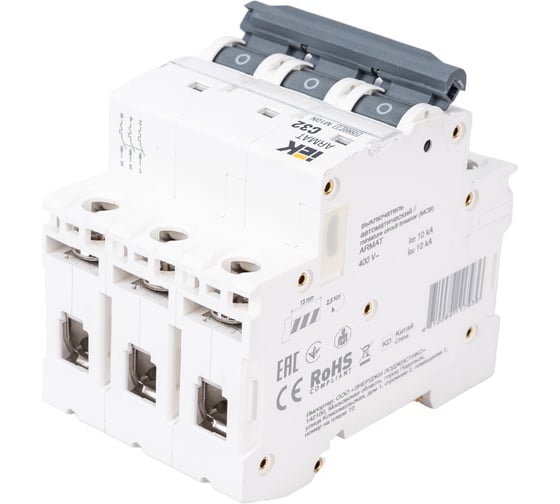 Автоматический выключатель IEK ARMAT M10N 3P C 32А AR-M10N-3-C032