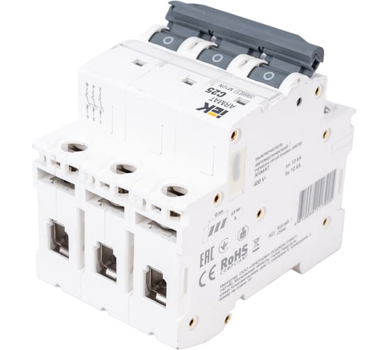 Автоматический выключатель IEK ARMAT M10N 3P C 25А AR-M10N-3-C025