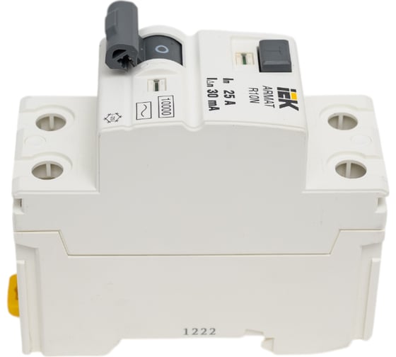 Выключатель дифференциального тока IEK ARMAT R10N 2P 25А 30мА тип AC AR-R10N-2-025C030