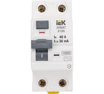 Выключатель дифференциального тока IEK ARMAT R10N 2P 40А 30мА тип AC AR-R10N-2-040C030 20720043