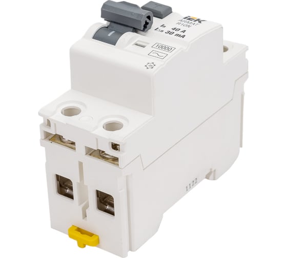 Выключатель дифференциального тока IEK ARMAT R10N 2P 40А 30мА тип AC AR-R10N-2-040C030