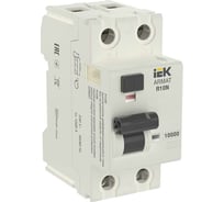 Выключатель дифференциального тока IEK ARMAT R10N 2P 100А 100мА тип A-S AR-R10N-2-100AS100