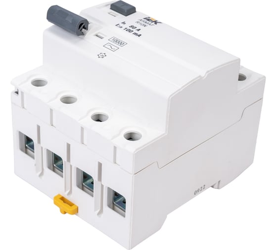 Выключатель дифференциального тока IEK ARMAT R10N 4P 80А 100мА тип AC AR-R10N-4-080C100
