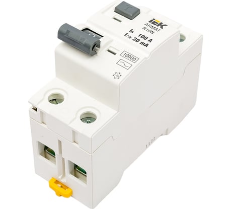 Выключатель дифференциального тока IEK ARMAT R10N 2P 100А 30мА тип AC AR-R10N-2-100C030