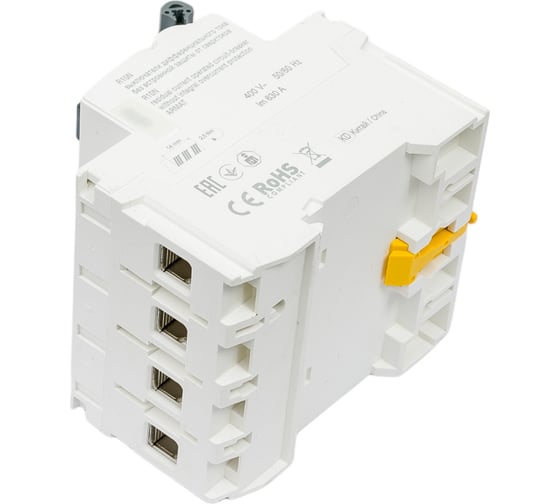 Выключатель дифференциального тока IEK ARMAT R10N 4P 63А 100мА тип A AR-R10N-4-063A100