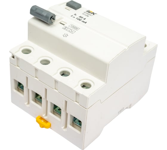 Выключатель дифференциального тока IEK ARMAT R10N 4P 80А 100мА тип A-S AR-R10N-4-080AS100