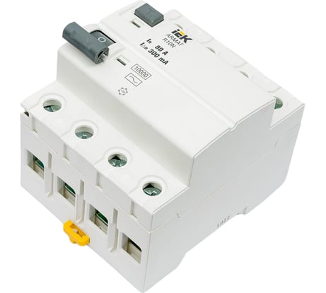 Выключатель дифференциального тока IEK ARMAT R10N 4P 80А 300мА тип AC AR-R10N-4-080C300