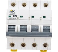 Автоматический выключатель IEK ARMAT M10N 4P C 25А AR-M10N-4-C025