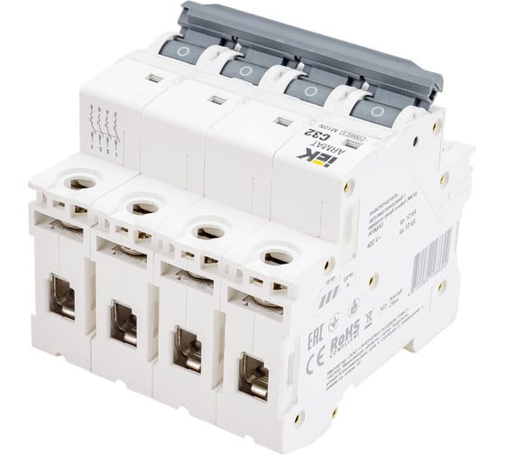 Автоматический выключатель IEK ARMAT M10N 4P C 32А AR-M10N-4-C032