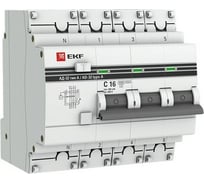Дифференциальный автомат EKF АД 32 16А/300мА 6кА PROxima DA32-6-16-300-4P-a-pro
