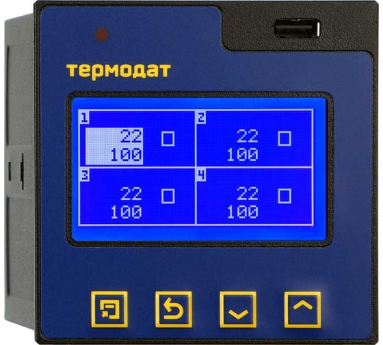 Регулятор температуры Термодат 17Е6/4УВ/4Т/1Р/485/8Gb/F R-00001458