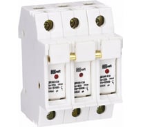 Держатель предохранителя DEKraft ДП-102 типа C10 с LED индикацией 3P 21385DEK