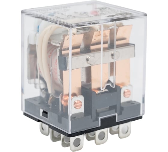 Промежуточное реле DEKraft 3 контакта, с LED индикацией 10А 230В AC ПР-102 23933DEK