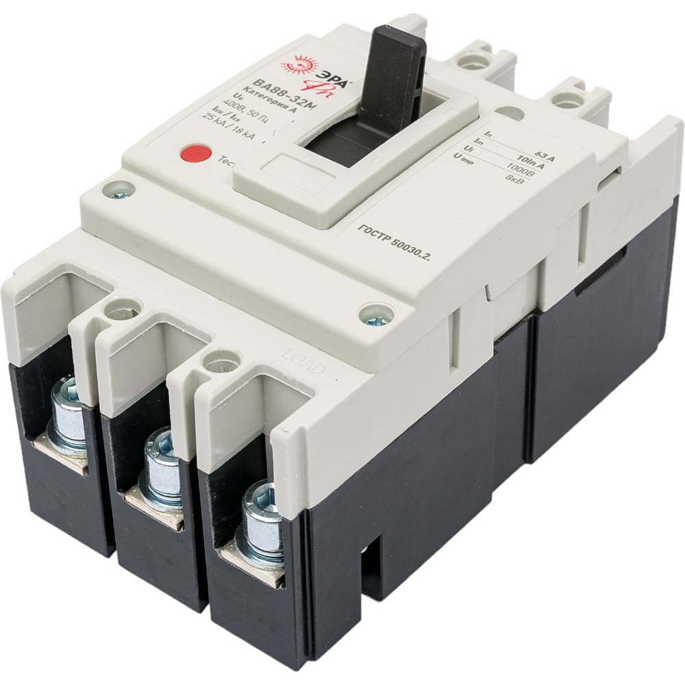 Автоматический выключатель ЭРА PRO ВА88-32М SVA10-3-0063-E 3Р 63А 25кА ...
