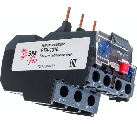 Электротепловое реле ЭРА DRT10-0004-0006-E РТИ-1310 4-6А Б0050403