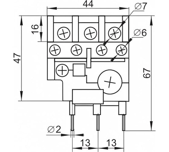 Электротепловое реле ЭРА DRT10-D025-0004-E РТИ-1308 2,5-4,0 А Б0050414