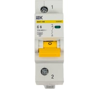 Автоматический выключатель IEK ВА47-100 1P 6А 10кА х-ка C MVA40-1-006-C