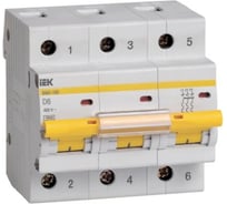 Автоматический выключатель IEK ВА47-100 3P 6А 10кА х-ка D MVA40-3-006-D