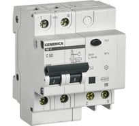 Дифференциальный автомат GENERICA АД12 2Р 50А 100мА MAD15-2-050-C-100