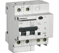 Дифференциальный автомат GENERICA АД12 2Р 63А 300мА MAD15-2-063-C-300