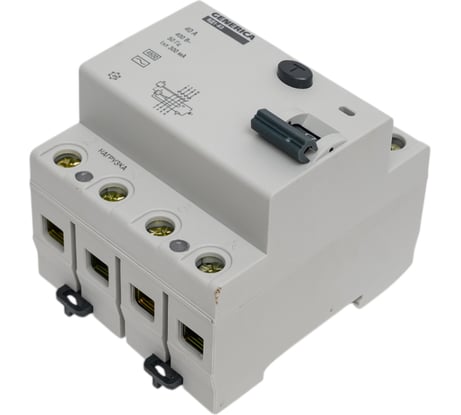 Дифференциальный выключатель GENERICA УЗО ВД1-63 4Р 40А 300мА MDV15-4-040-300