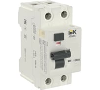 Выключатель дифференциального тока IEK ARMAT R10N 2P 63А 100мА тип AC-S AR-R10N-2-063CS100
