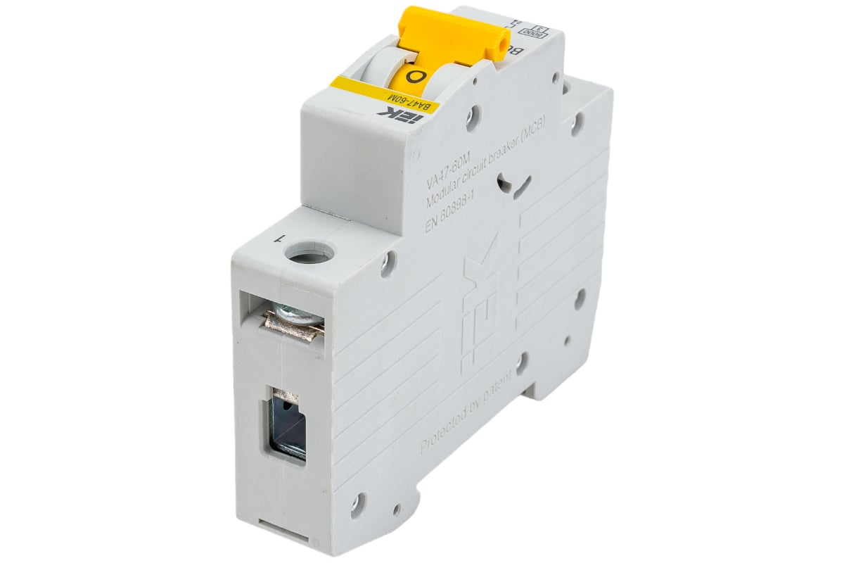 Автоматический выключатель IEK ВА47-60M 1Р 6А 6кА B MVA31-1-006-B ...