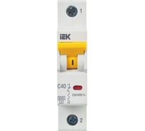 Автоматический выключатель IEK ВА47-60M 1Р 40А 6кА С MVA31-1-040-C