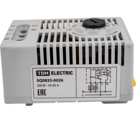 Электронный термостат TDM ELECTRIC ТЭН-01 230В от -20 до +60 градусов C SQ0832-0026
