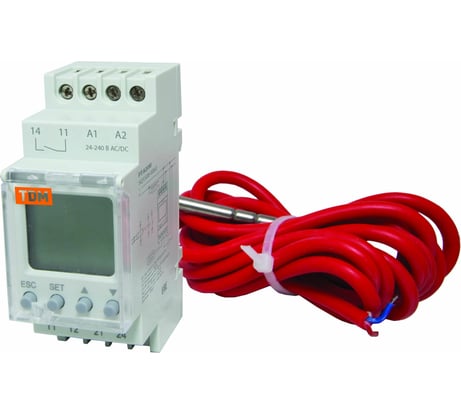 Реле температуры TDM РТ-820M -25+130C, 24-240В АС/DC, с датчиком IP67, ЖК SQ1508-0002