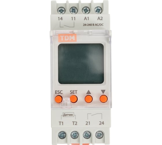 Реле температуры TDM РТ-820M -25+130C, 24-240В АС/DC, с датчиком IP67, ЖК SQ1508-0002