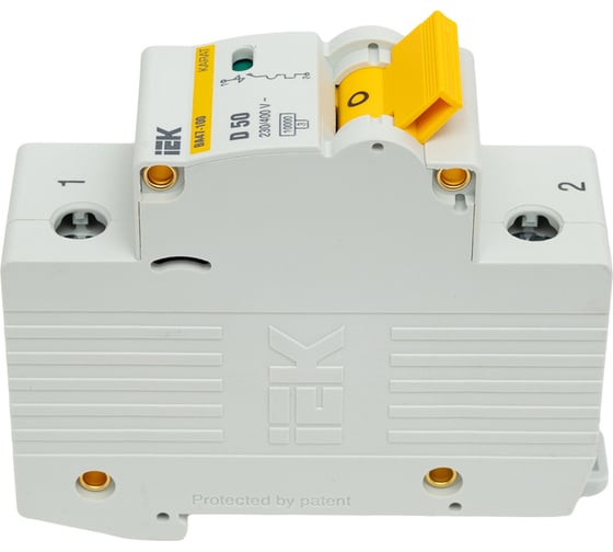 Автоматический выключатель IEK ВА47-100 1Р 50А 10кА х-ка D ИЭК MVA40-1-050-D
