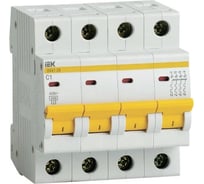 Автоматический выключатель IEK ВА47-29 4Р 1А 4,5кА х-ка С ИЭК MVA20-4-001-C