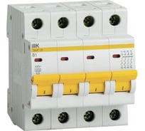 Автоматический выключатель IEK ВА47-29 4Р 1А 4,5кА х-ка В ИЭК MVA20-4-001-B