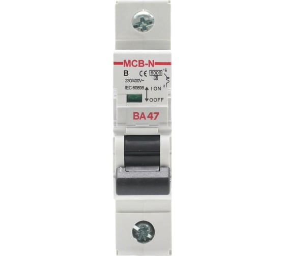 Выключатель автоматичекий ВА47-MCB-N-1P-B6-AC AKEL 400005
