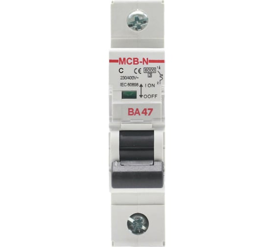 Автоматический выключатель AKEL ВА47-MCB-N-1P-C2-AC 400080