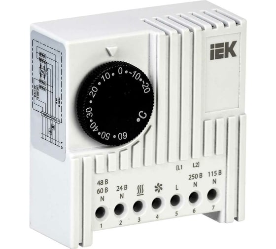 Термостат IEK УККт от -20 до +60C, NO/NC YTT21-00-60-NO-NC 1