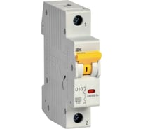Автоматический выключатель IEK ВА47-60МА без теплового расцепителя 1P 10А 6кА D MVA33-1-010-D