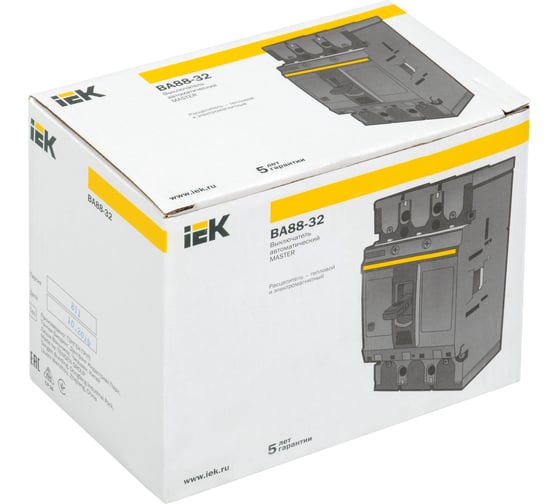 Автоматический выключатель IEK ВА88-32 3Р 25А 25кА MASTER SVA10-3-0025-02