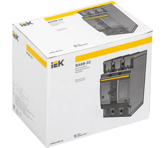 Автоматический выключатель IEK ВА88-32 3Р 125А 35кА MASTER с электронным расцепителем SVA11-3-0125-02