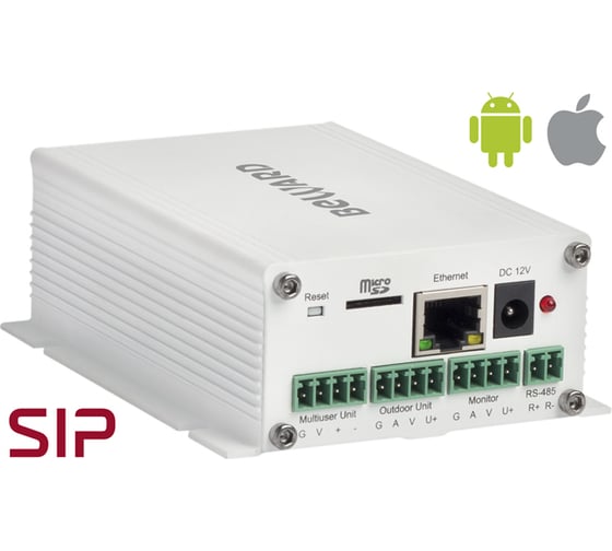 Преобразователь одно и многоабонентных аналоговых домофонов в IP Beward DK103M 00000004462