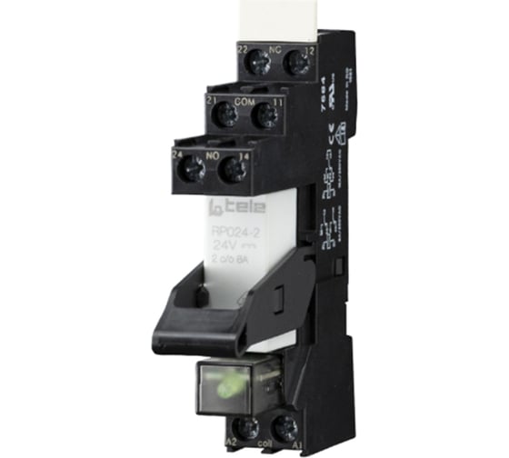 Промежуточное реле с колодкой TELE SET RP024+LD/FD+PSS8+HB PQ10 100681 1